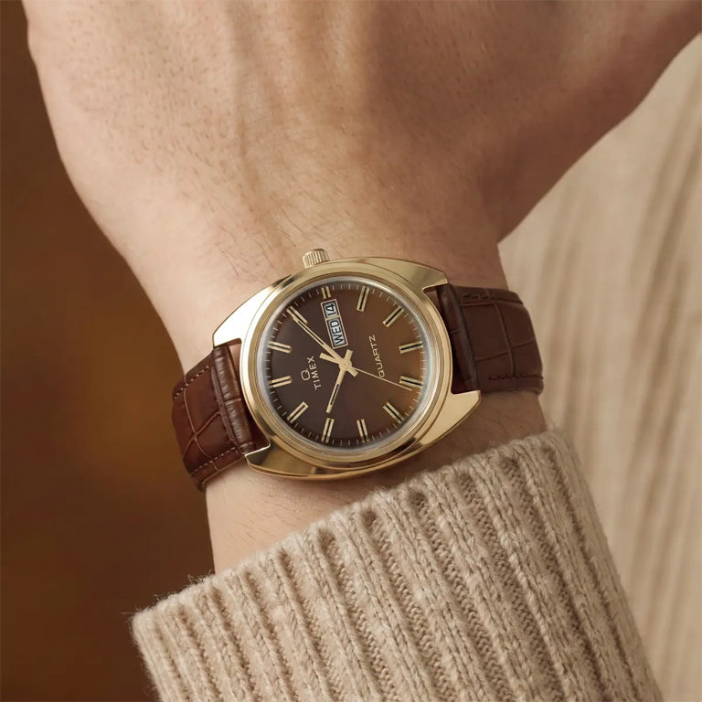Timex Lab Reissue 1976 Día-Fecha Fumé TW2Y87200 - vista 5